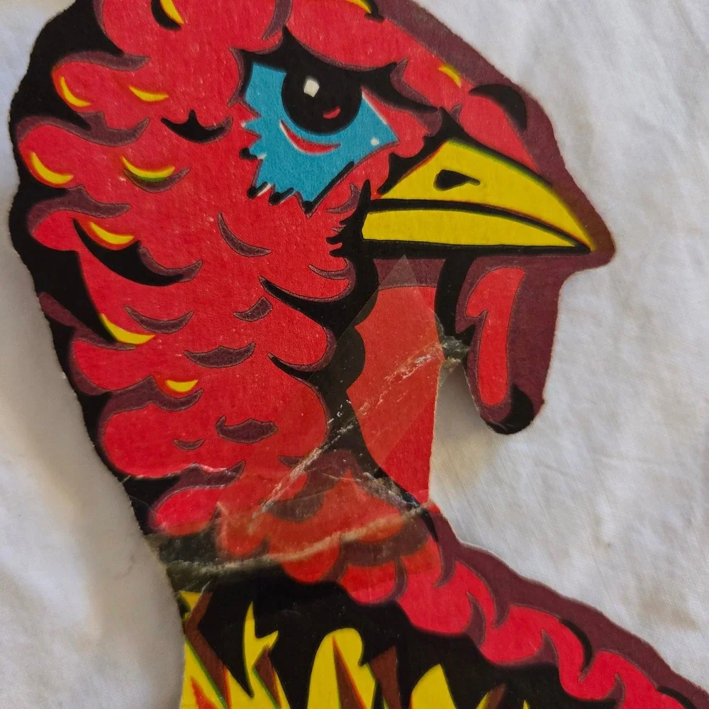 Vintage Thanksgiving Turkey Honeycomb Decoration table 2 Piece Set‎